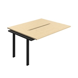 [SYN1460COMABK2PX] Synergy Bench Extension With Cut Out: 2 Person (Fsc) | 1400 X 600 | Maple/Black
