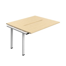 [SYN1460COMAWH2PX] Synergy Bench Extension With Cut Out: 2 Person (Fsc) | 1400 X 600 | Maple/White