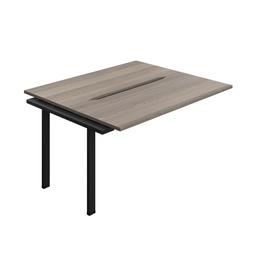 [SYN1470COGOBK2PX] Synergy Bench Extension With Cut Out: 2 Person (Fsc) | 1400 X 700 | Grey Oak/Black