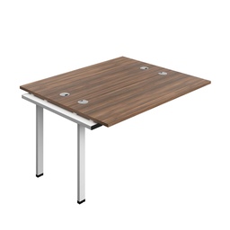 [SYN1470CPDWWH2PX] Synergy Bench Extension With Cable Ports: 2 Person (Fsc) | 1400 X 700 | Dark Walnut/White