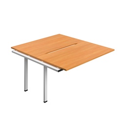 [SYN1480COBEWH2PX] Synergy Bench Extension With Cut Out: 2 Person (Fsc) | 1400 X 800 | Beech/White