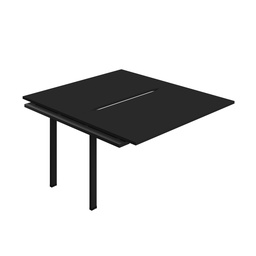 [SYN1480COBKBK2PX] Synergy Bench Extension With Cut Out: 2 Person (Fsc) | 1400 X 800 | Black/Black