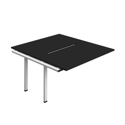 [SYN1480COBKWH2PX] Synergy Bench Extension With Cut Out: 2 Person (Fsc) | 1400 X 800 | Black/White