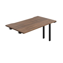 [SYN1480CODWBK1PX] Synergy Bench Extension With Cut Out: 1 Person (Fsc) | 1400 X 800 | Dark Walnut/Black