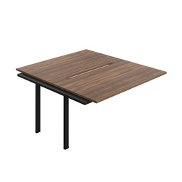 [SYN1480CODWBK2PX] Synergy Bench Extension With Cut Out: 2 Person (Fsc) | 1400 X 800 | Dark Walnut/Black