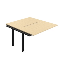[SYN1480COMABK2PX] Synergy Bench Extension With Cut Out: 2 Person (Fsc) | 1400 X 800 | Maple/Black