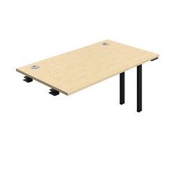 [SYN1480CPMABK1PX] Synergy Bench Extension With Cable Ports: 1 Person (Fsc) | 1400 X 800 | Maple/Black