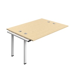 [SYN1670CPMAWH2PX] Synergy Bench Extension With Cable Ports: 2 Person (Fsc) | 1600 X 700 | Maple/White