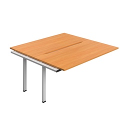 [SYN1680COBESV2PX] Synergy Bench Extension With Cut Out: 2 Person (Fsc) | 1600 X 800 | Beech/Silver