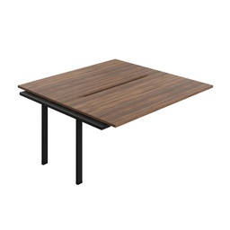 [SYN1680CODWBK2PX] Synergy Bench Extension With Cut Out: 2 Person (Fsc) | 1600 X 800 | Dark Walnut/Black