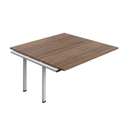 [SYN1680CODWSV2PX] Synergy Bench Extension With Cut Out: 2 Person (Fsc) | 1600 X 800 | Dark Walnut/Silver