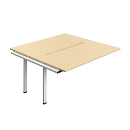 [SYN1680COMAWH2PX] Synergy Bench Extension With Cut Out: 2 Person (Fsc) | 1600 X 800 | Maple/White
