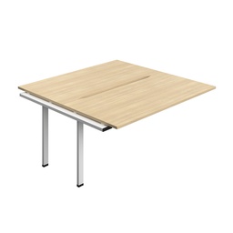 [SYN1680CONOWH2PX] Synergy Bench Extension With Cut Out: 2 Person (Fsc) | 1600 X 800 | Nova Oak/White