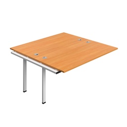 [SYN1680CPBEWH2PX] Synergy Bench Extension With Cable Ports: 2 Person (Fsc) | 1600 X 800 | Beech/White