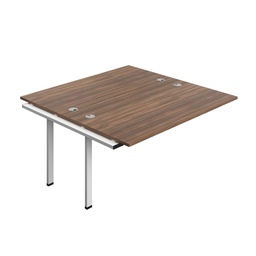 [SYN1680CPDWWH2PX] Synergy Bench Extension With Cable Ports: 2 Person (Fsc) | 1600 X 800 | Dark Walnut/White