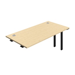 [SYN1680CPMABK1PX] Synergy Bench Extension With Cable Ports: 1 Person (Fsc) | 1600 X 800 | Maple/Black