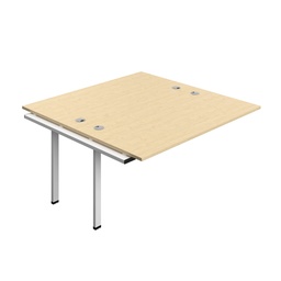 [SYN1680CPMAWH2PX] Synergy Bench Extension With Cable Ports: 2 Person (Fsc) | 1600 X 800 | Maple/White