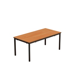 [T-FW1146BEBK] Titan Welded Frame Table | 1100X550X460 | Beech/Black