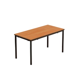 [T-FW1159BEBK] Titan Welded Frame Table | 1100X550X590 | Beech/Black