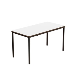 [T-FW1264WHBK] Titan Welded Frame Table | 1200X600X640 | White/Black