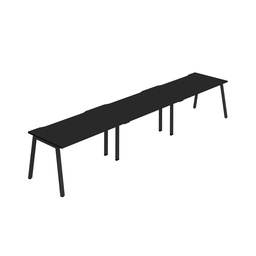 [SYN1280COAFRBKBK3SP] Synergy 3SP Bench Desk|1200X800mm|A-Frame|Black/Black