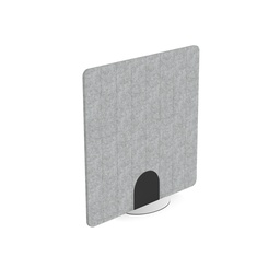 [PET1212FSTGR] Freestanding 24mm screen V-groved 8 stripes I 1200w x 1200h I Grey
