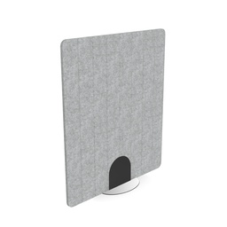 [PET1214FSTGR] Freestanding 24mm screen V-groved 8 stripes I 1200w x 1400h I Grey