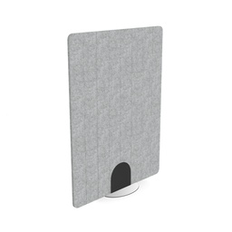 [PET1216FSTGR] Freestanding 24mm screen V-groved 8 stripes I 1200w x 1600h I Grey