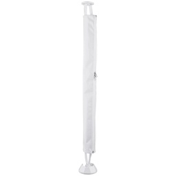 [CMSCZPLW] FABRIC CABLE SPINE WITH ZIP & WEIGHTED BASE WHITE 750H