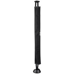 [CMSCZPLB] FABRIC CABLE SPINE WITH ZIP & WEIGHTED BASE BLACK 750H