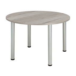 [COREPMT10DGOAK] Core Pole Leg Round Meeting (Fsc) I 1000X1000 I  Alaskan Grey Oak