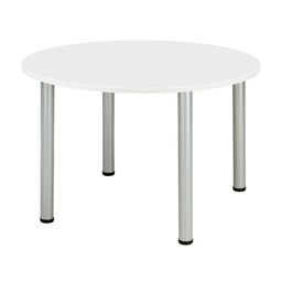 [COREPMT10DWHT] Core Pole Leg Round Meeting (Fsc) I 1000x1000 I  Arctic White