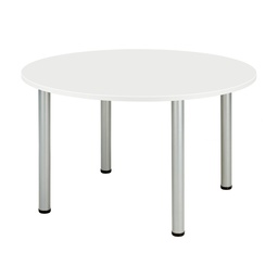 [COREPMT12DWHT] Core Pole Leg Round Meeting (Fsc) I 1200x1200 I  Arctic White
