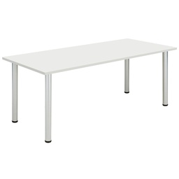 [COREPMT1880WHT] Core Pole Leg Rectangular Meeting (Fsc) I 1800x800 I  Arctic White