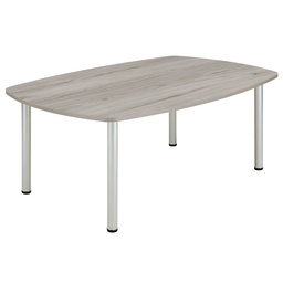 [COREPMT1810BGOAK] Core Pole Leg Barrel Shaped Meeting (Fsc) I 1800x1000 I  Alaskan Grey Oak