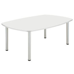 [COREPMT1810BWHT] Core Pole Leg Barrel Shaped Meeting (Fsc) I 1800x1000 I  Arctic White