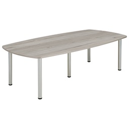 [COREPMT2410BGOAK] Core Pole Leg Barrel Shaped Meeting (Fsc) I 2400x1000 I  Alaskan Grey Oak