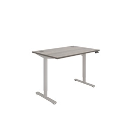 [CORESM1280CPGOAKSV] Office Rectangular Single Motor Sit Stand Desk  (FSC) | 1200X800 | Grey Oak/Silver