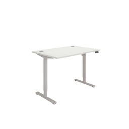 [CORESM1280CPWHTSV] Office Rectangular Single Motor Sit Stand Desk  (FSC) | 1200X800 | White/Silver