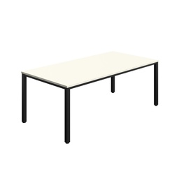 [ZFIMT2010WHBK] Fraction Infinity Square Meeting Table (FSC) I 2000 X 1000 I White/Black