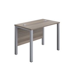 [GP1060RECGOSV] Goal Post Rectangular Desk (FSC) | 1000X600 | Grey Oak/Silver | 