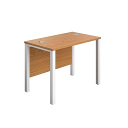 [GP1060RECNOWH] Goal Post Rectangular Desk (FSC) | 1000X600 | Nova Oak/White | 