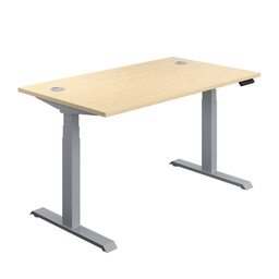 [ECSS1880CPMASV] Economy Sit Stand Desk (FSC) | 1800 X 800 | Maple/Silver | 