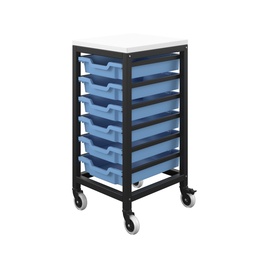 [T-STOR-6D-F01BLUE] Titan Storage Unit with Tray Drawers
