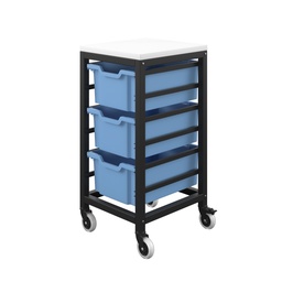 [T-STOR-3D-F02BLUE] Titan Storage Unit with Tray Drawers