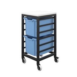 [T-STOR-2D-F25BLUE] Titan Storage Unit with Tray Drawers