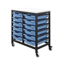 [T-STOR-12D-F01BLUE] Titan Storage Unit with Tray Drawers