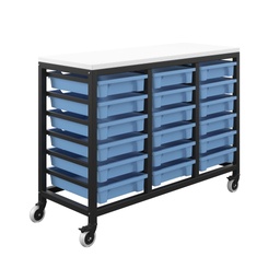 [T-STOR-18D-F01BLUE] Titan Storage Unit with Tray Drawers