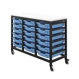 [T-STOR-18D-F01BLUE] Titan Storage Unit with Tray Drawers