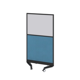 [TKT3SKT0815BKUNB4] Mobile Type 3 Half Glazed Screen Black Frame  - 800W X 1500H Band 4